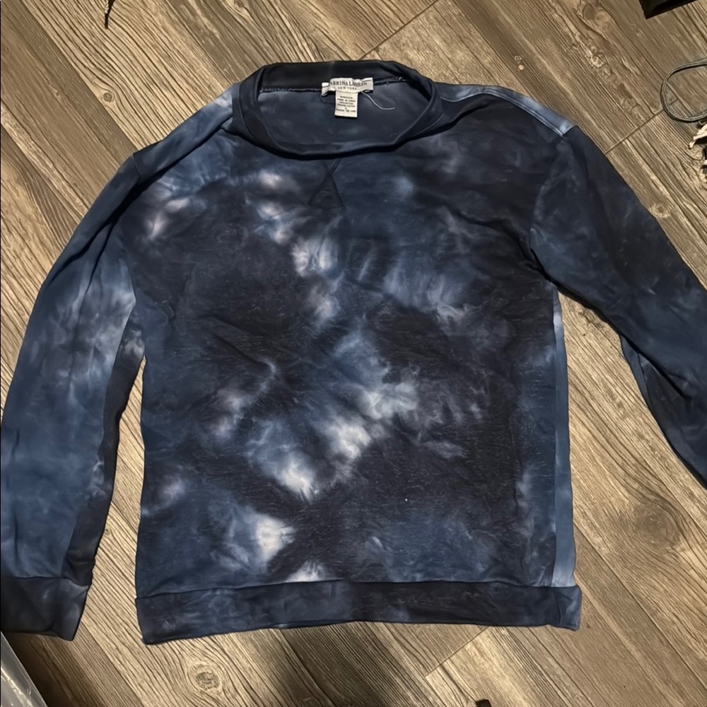 Women’s Blue Tie-Dye Sweater